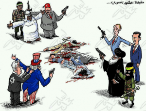 Caroon by Osama Hajjaj. Courtesy politicalcartoons.com