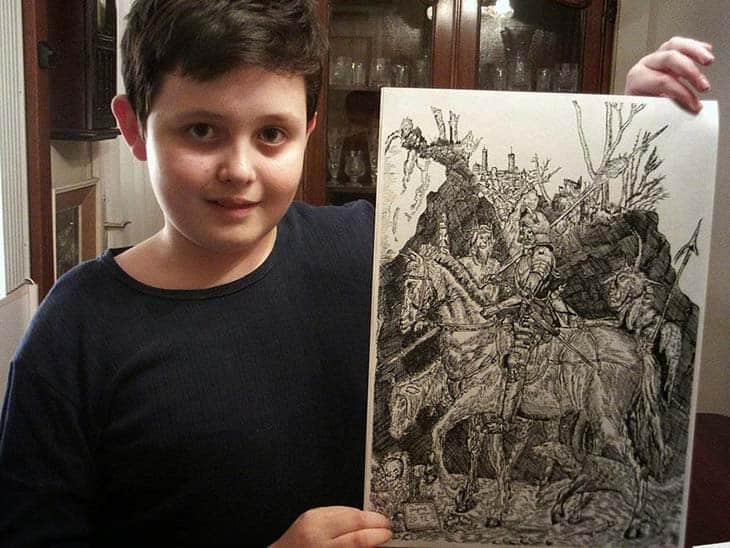 11-Year-Old Child Prodigy Creates Stunningly Detailed Drawings Bursting With Life (3)