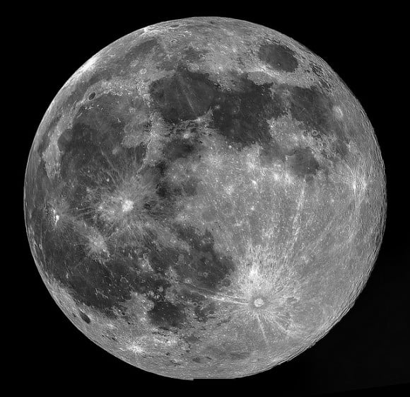 Perigee Full Moon mosaic from August 10, 2014 (a first attempt at a mosaic!) Credit and copyright: Mary Spicer.