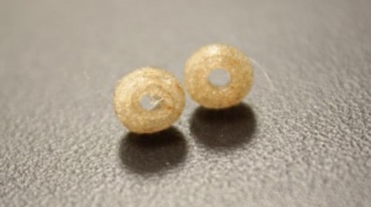 Fusing 3D-printed beads.