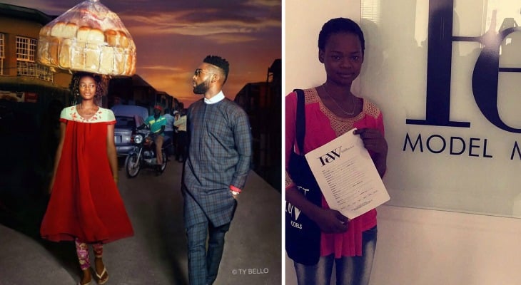 Nigerian Bread Seller Accidentally Photobombs Popstar, Lands Modeling Contract