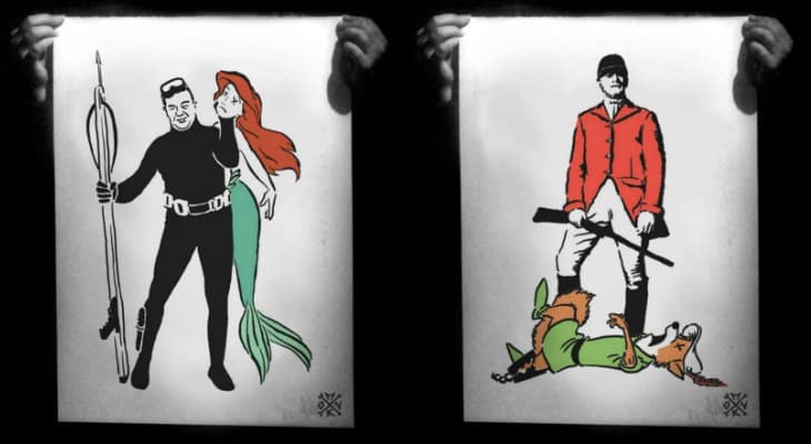 Artist Imagines Your Favorite Disney Characters Being Killed By Hunters
