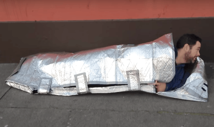 Teen Develops Fireproof and Rainproof Sleeping Bags For the Homeless, Plus Offers Jobs