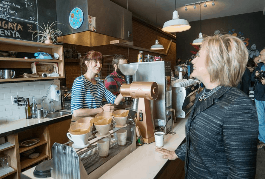Barista Slams Hillary Clinton For Using Her In Photo-Op: “I’m Voting Bernie.”