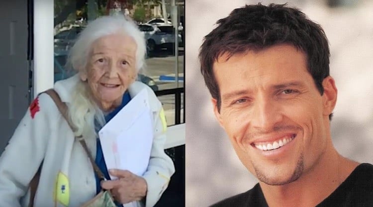 Tony Robbins Rescues 100-Year-Old Woman From Becoming Homeless [Watch]