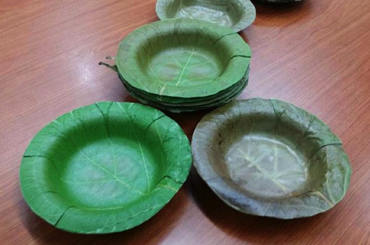 University Develops Sturdy, Leak-Proof Bowls Made From Leaves