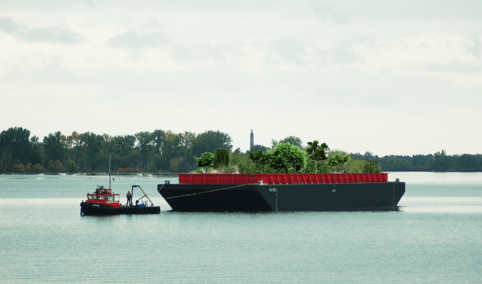 NYC Floating Barge Lets Citizens Pick Free Food From The Docks