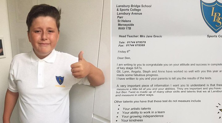 Autistic Boy Fails Test And Is Heartbroken – Until He Receives This Touching Letter…