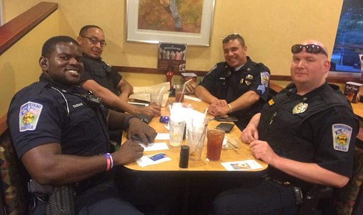 A Couple Refused To Sit Next To A Group Of Cops, So The Officers Did This…