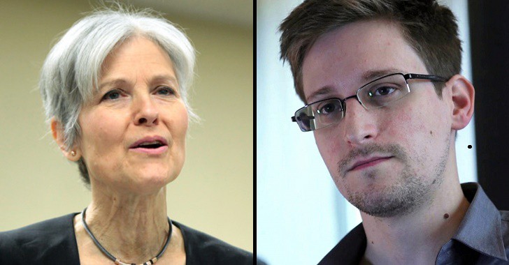 If Elected President, Jill Stein Will Pardon NSA Whistleblower Edward Snowden