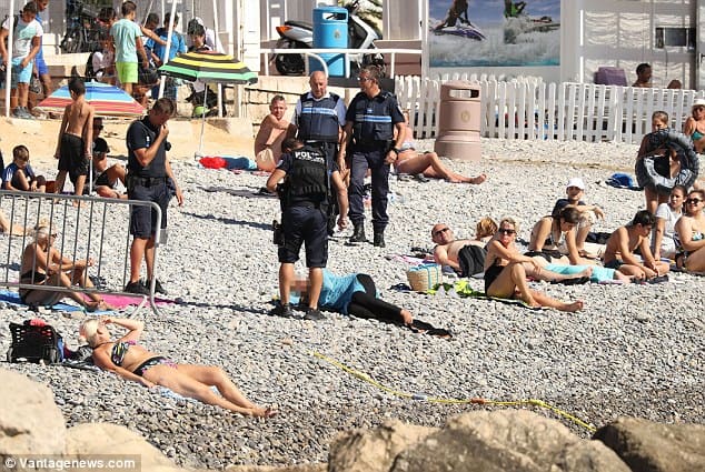French Police Order Muslim Woman To Remove Burkini On Beach, Threaten To Pepper Spray Mother Wearing Headscarf
