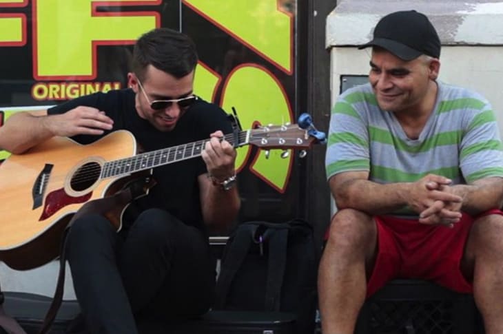 Up-And-Coming Musician Plays Next To Homeless People To Help Them Raise Money