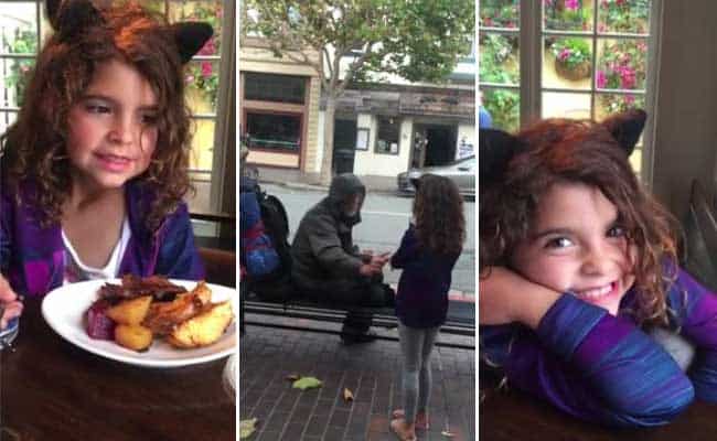 Eight-Year-Old Gives Her Hot Meal To A Homeless Man, Then 2 Weeks Later THIS Happens