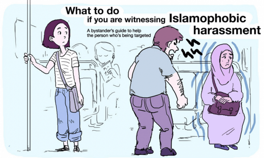 Illustration Perfectly Explains How To React When You Witness Islamophobia