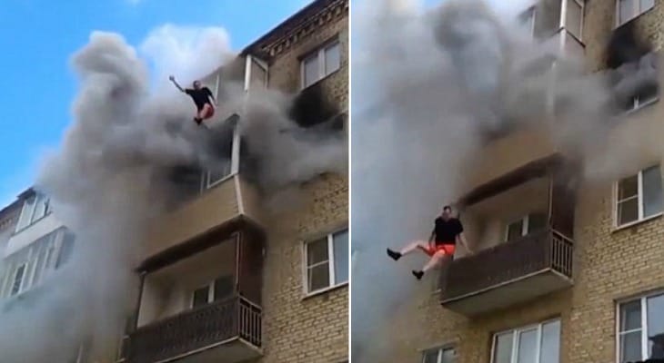 A Fire Forced This Family To Jump From Their Apartment Building. Watch What Happens Next…