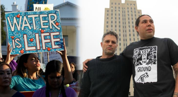Actor Mark Ruffalo Joins Activists In ND To Protest Dakota Access Pipeline