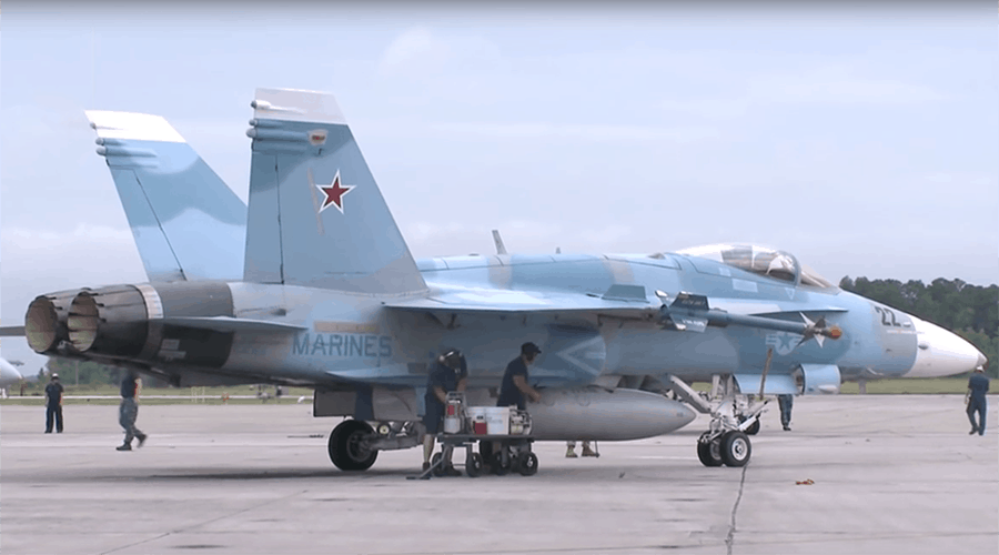 False Flag Or Standard Procedure? US Air Force Caught Repainting Several Jets To Appear Russian