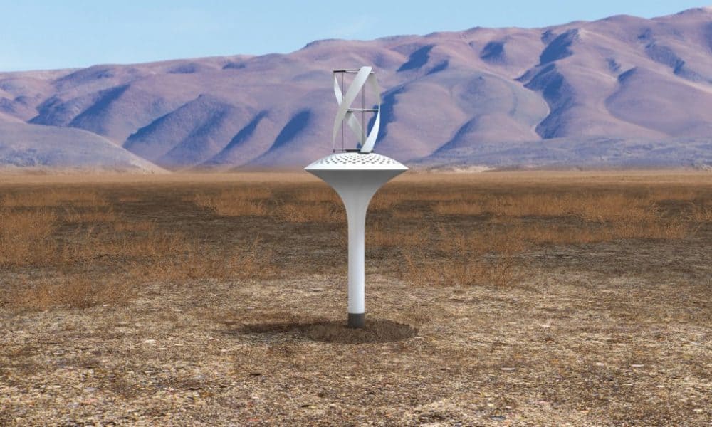 This Wind-Powered Device Pulls 11 Gallons Of Drinkable Water From The Air Each Day