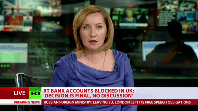 RT Bank Accounts Blocked As West Seeks To Silence Critics