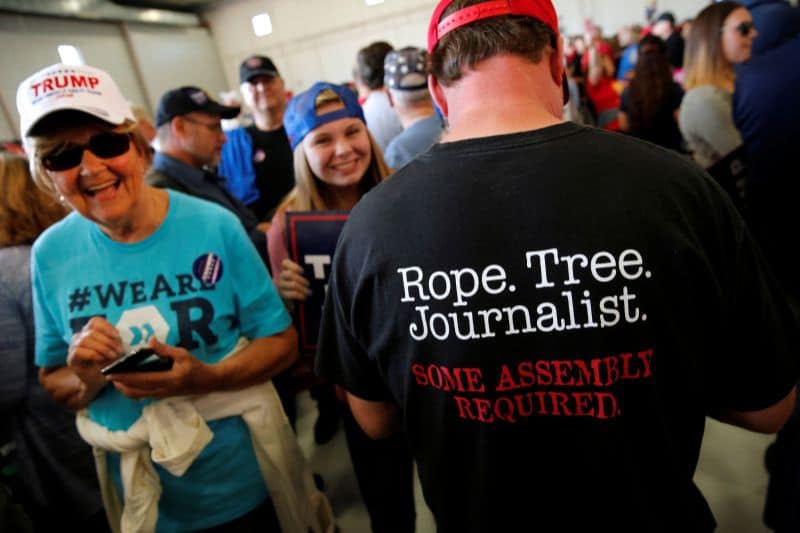 Trump Supporter’s T-Shirt Calls For Lynching Journalists – Why This Is A Problem
