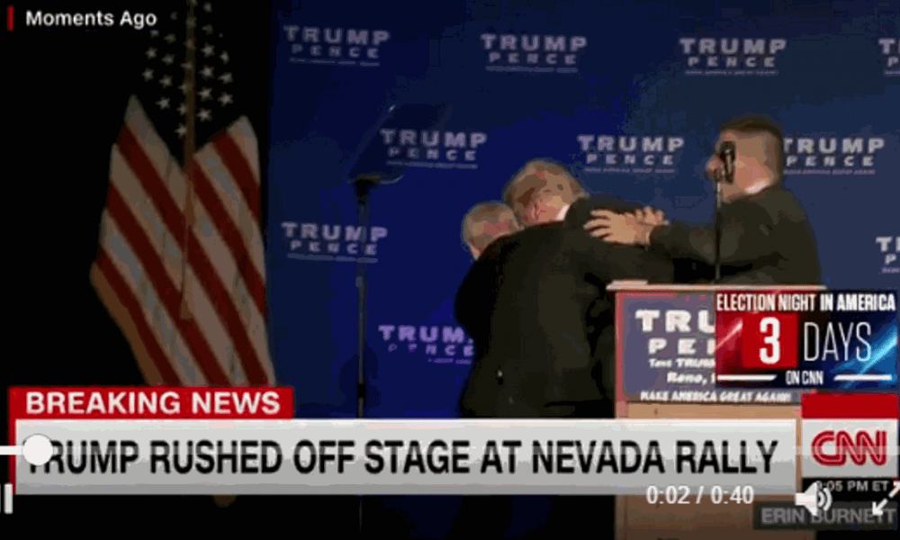 BREAKING: Trump Rushed Off Stage After Alleged Gunman Found In Rally Audience