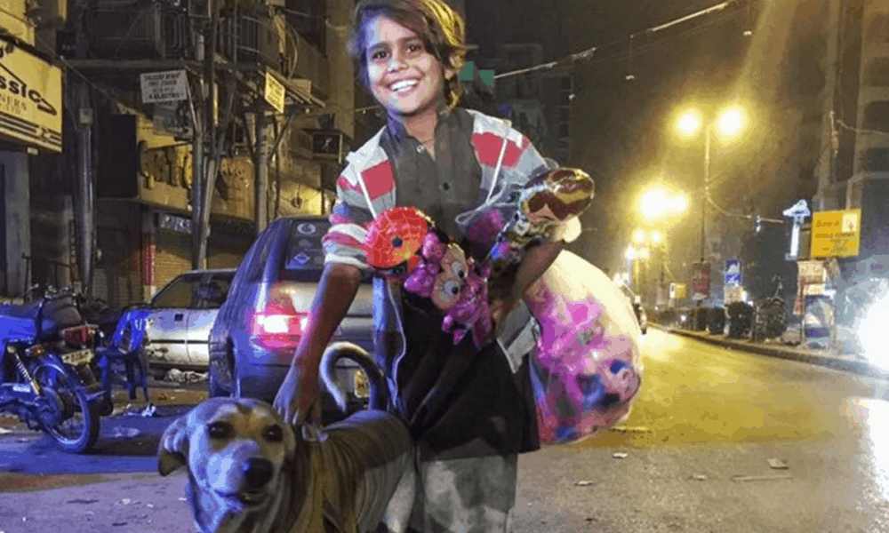 Boy With No Shoes Gifts Stray Dog A Sweater To Keep Him Warm