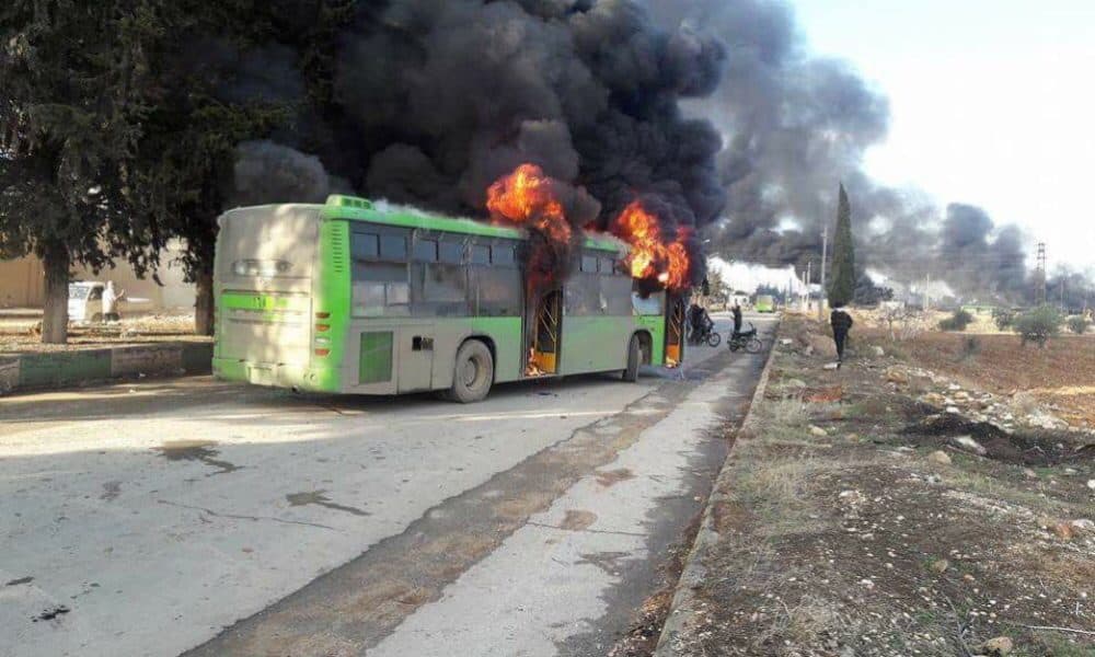 US-Backed “Rebels” In Syria Attack, Burn Evacuation Buses Near Aleppo