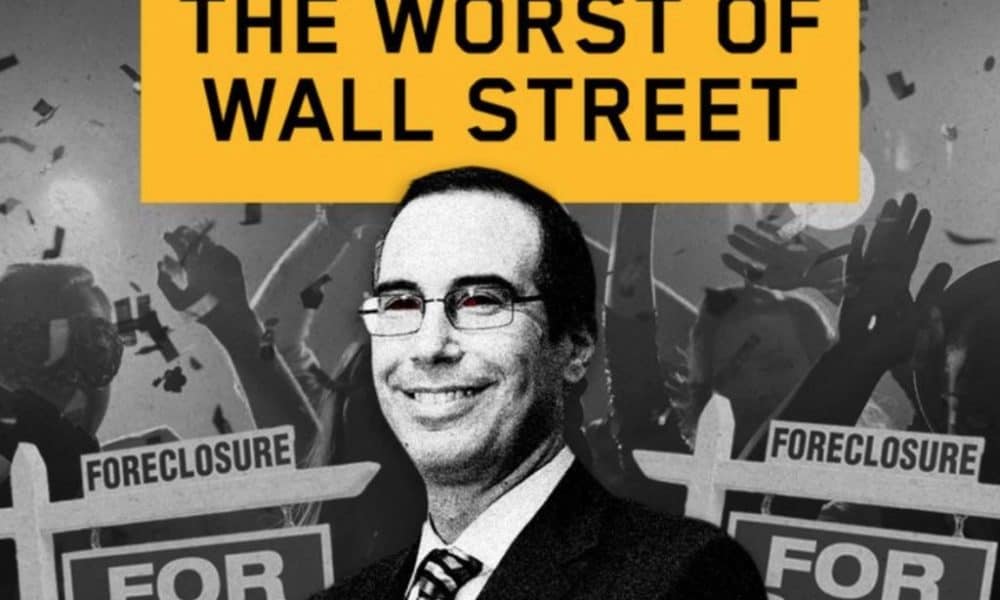 Trump’s Treasury Pick Is A Goldman Sachs Banker Who Foreclosed On Tens Of Thousands