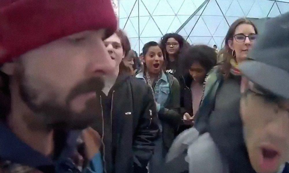 Shia LaBeouf Defends 4-Year Anti-Trump Exhibit From White Supremacist [Watch]
