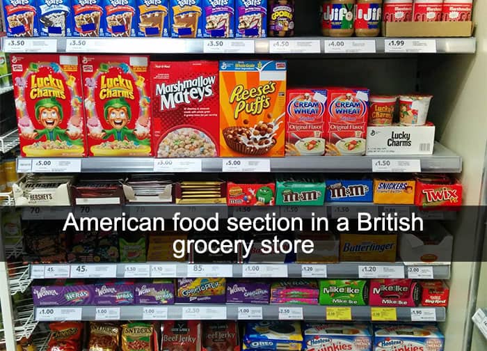 What Americans Typically Eat According To Supermarkets Around The World