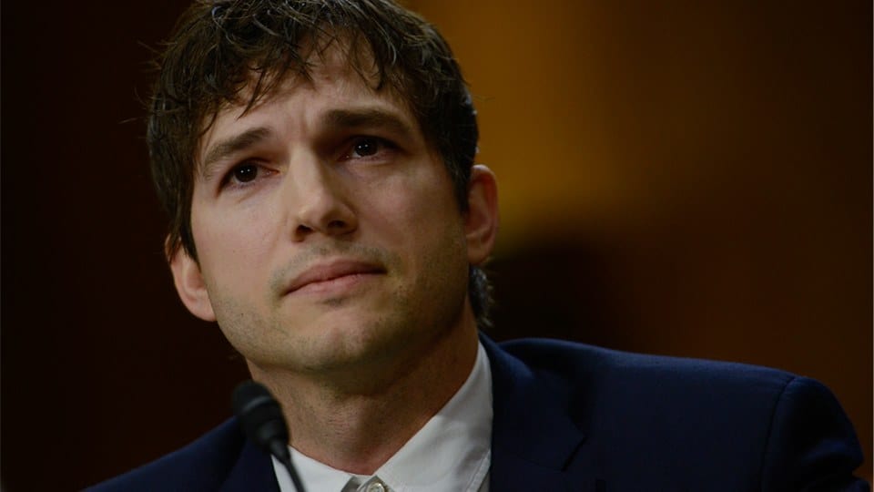 Ashton Kutcher Gives Emotional Testimony At Hearing To End Human Trafficking [Watch]