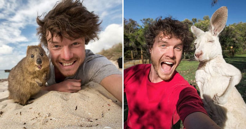 Real-Life “Animal Whisperer” Has Mastered The Art Of Taking Selfies With Critters