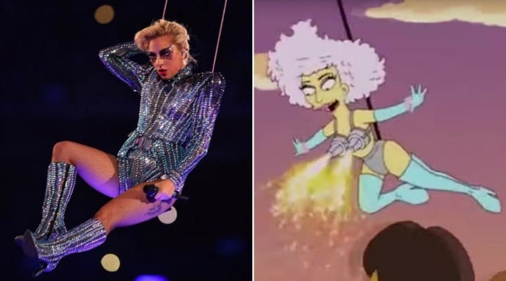 The Simpsons Predicted Lady Gaga’s Super Bowl Show Over 4 Years Ago – No Joke