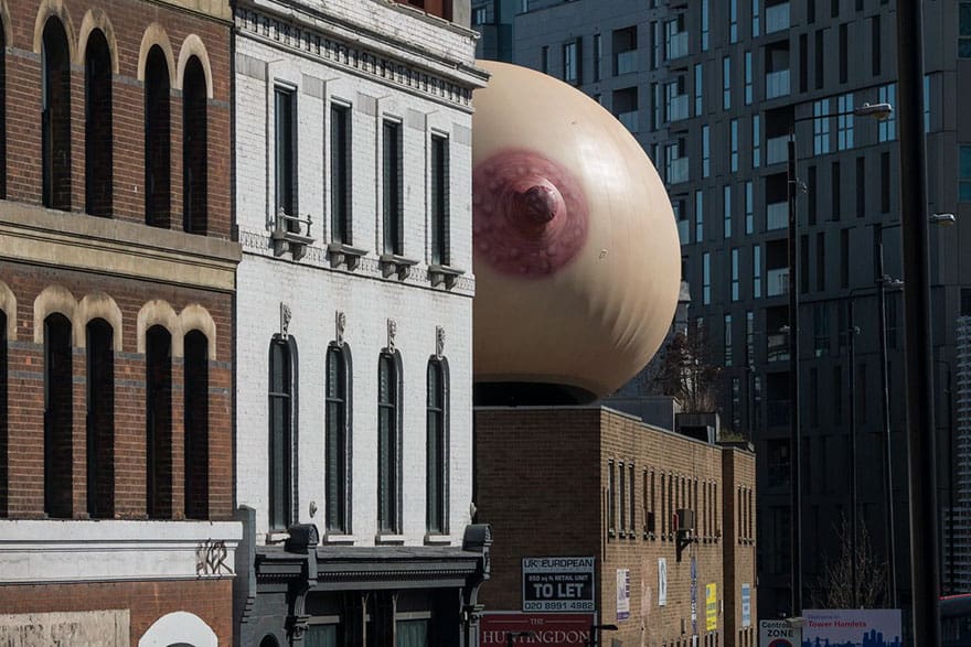 Mysterious ‘Boob’ Appears In London And People Can’t Stop Staring At It