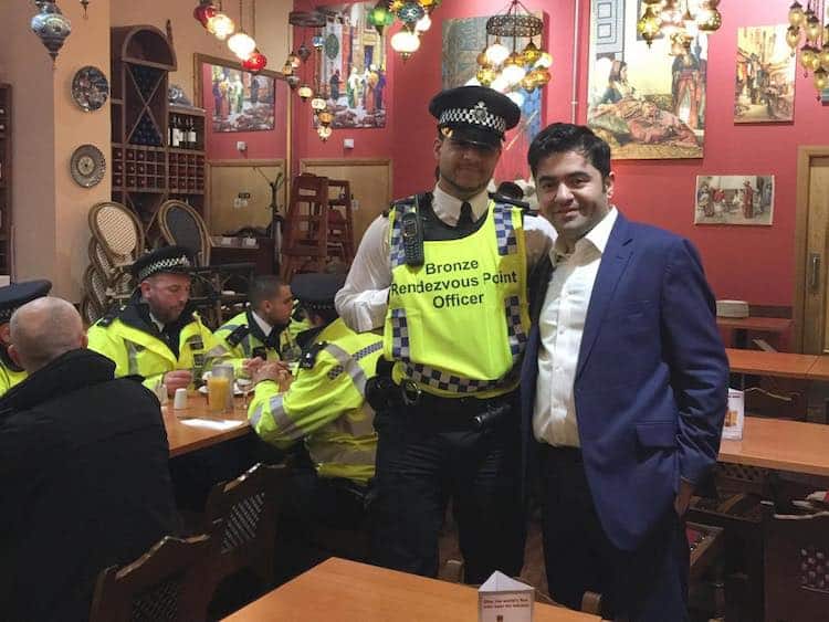 Activist Keeps Restaurant Open To Feed 500 Officers After Attack In London