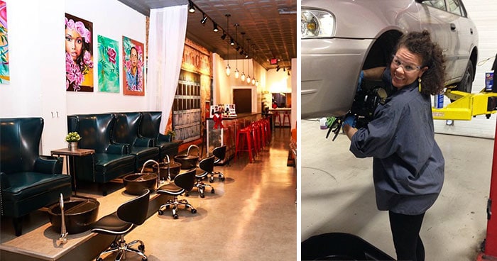 All-Female Auto Shop Will Do Your Hair And Nails While Your Car Gets Fixed