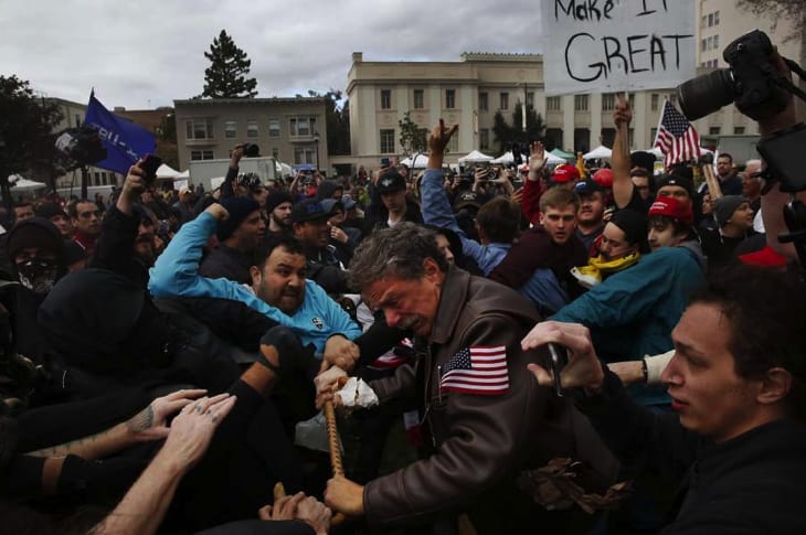 Media Silent As Pro-Trump Rallies Get Violent—Against Trump Supporters