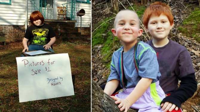Boy With Autism Sells Drawings For $1 To Buy Toys For His Sick Brother