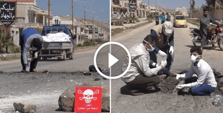 Video Exposes Evidence Tampering At Syrian Chemical Attack Site [Watch]