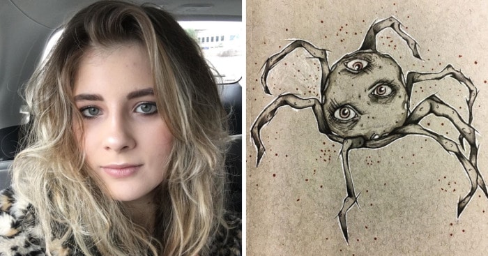 Woman With Schizophrenia Draws Her Hallucinations To Cope With The Illness