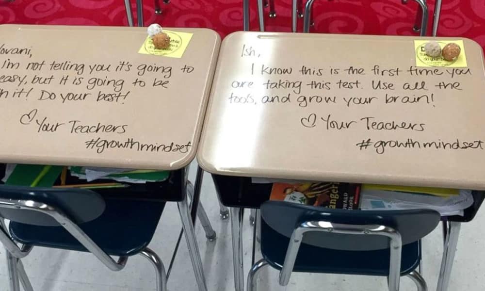 Students Sit To Take Important Exam, Are Shocked To Find Teacher’s Wrote Note On Their Desk