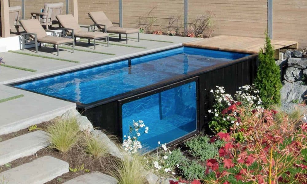 Company Transforms Shipping Containers Into Economical Backyard Pools