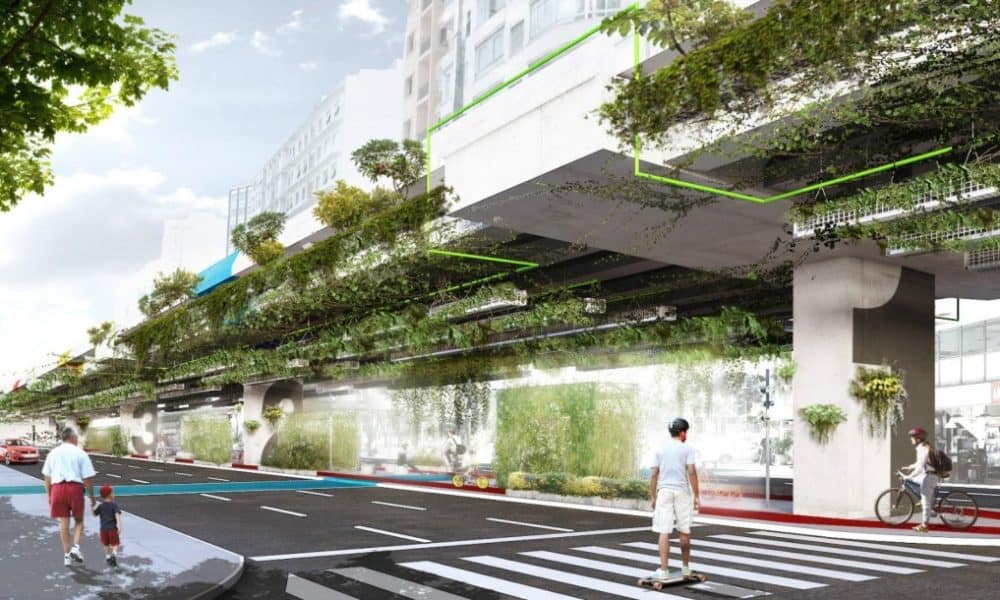Hanging Highway Garden In Brazil Will Filter 20% Of Car Emissions