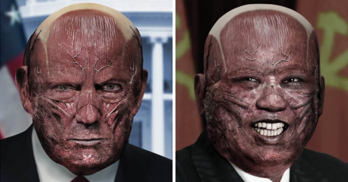 Creepy Project Removes Skin From World Leaders ‘To Show We’re All Human’