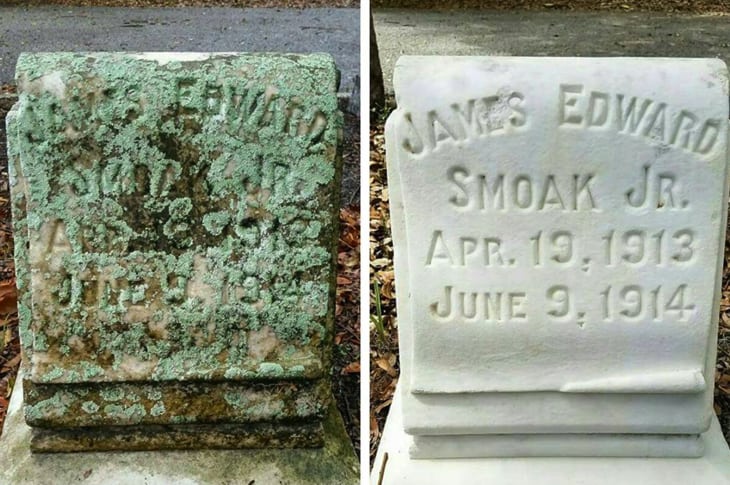 Man Cleans Veterans’ Headstones On His One Day Off, Here Are The Beautiful Results