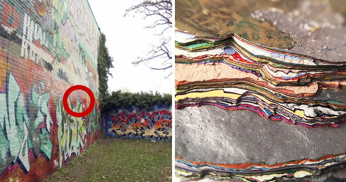 Someone Peeled Off 30 Years Of Graffiti, And This Is What They Found Underneath