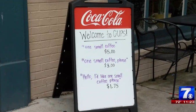 Cafe Owner Tired Of Rude Customers Puts Up Genius Sign That Works Like A Charm