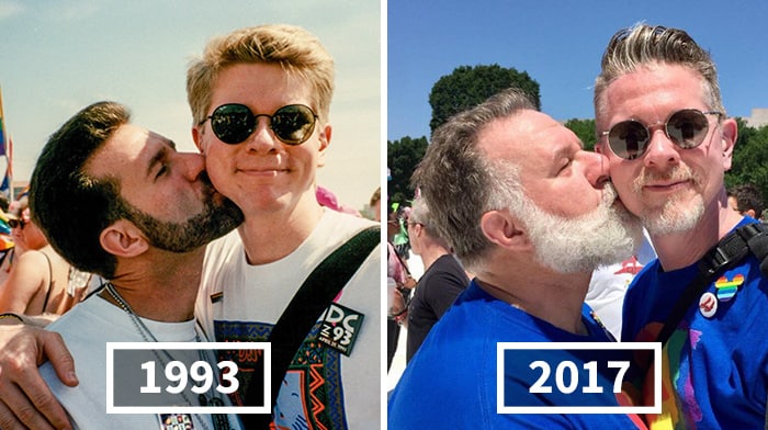 Gay Couple Told Their Love Was ‘Just A Phase’ Recreate Their Pride Photo 25 Years Later