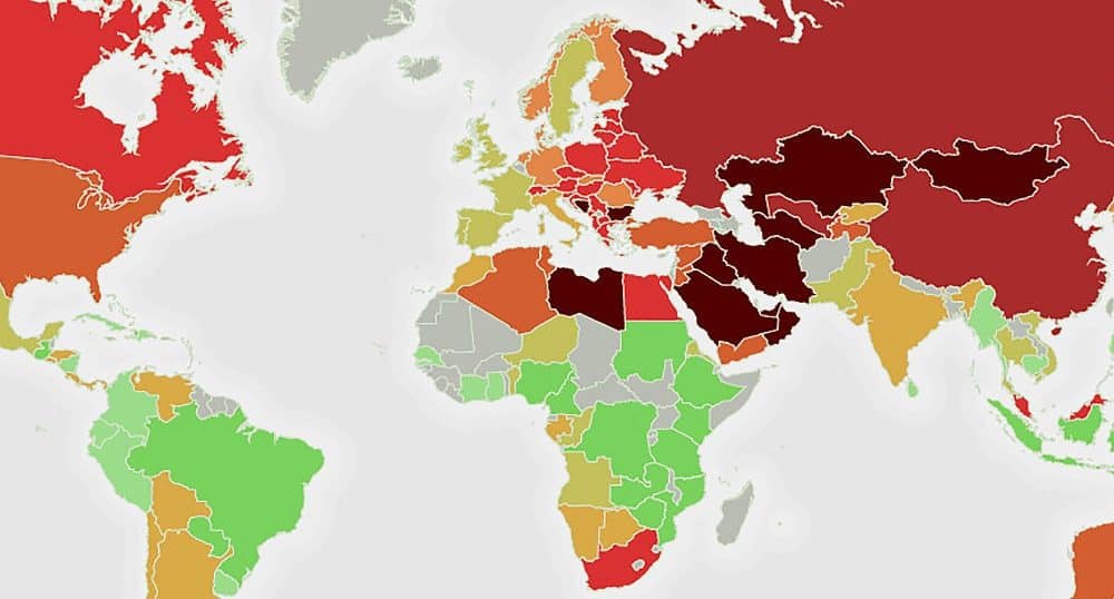 New Map Reveals Where The World’s Most Toxic Countries Are