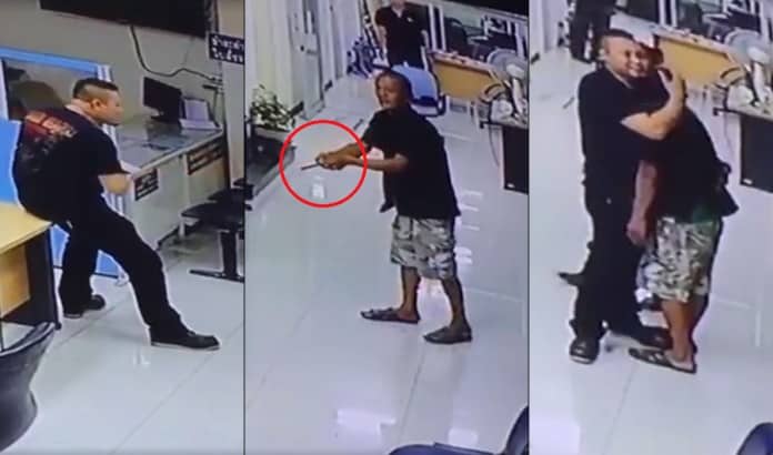 This Thai Officer Talked Down A Knife-Wielding Man Then HUGGED Him [Video]